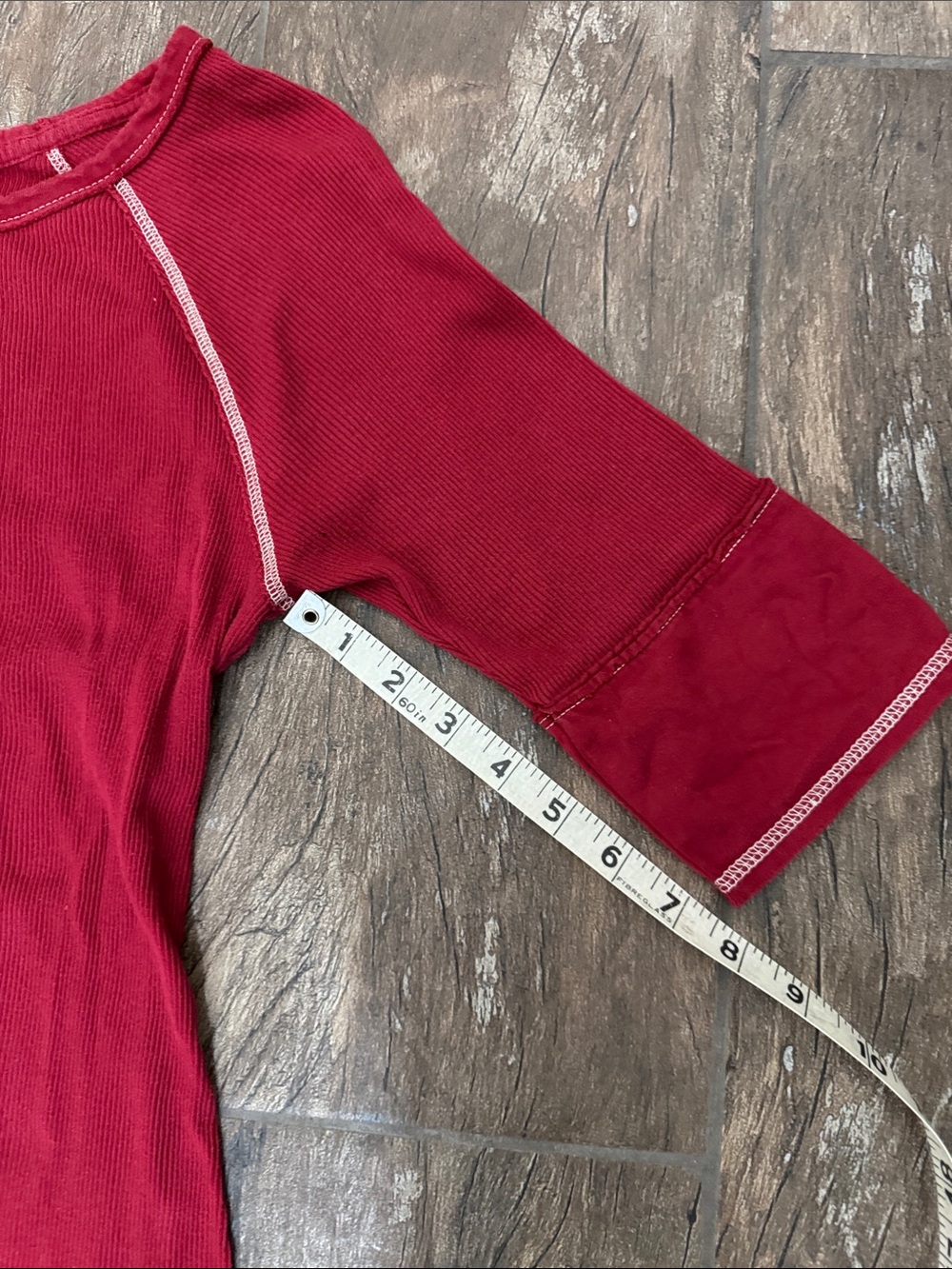 💕 SO Women's Red Short-Sleeve Ribbed Tee ✨ - Picture 8 of 11